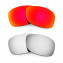 Hkuco Mens Replacement Lenses For Oakley Hijinx Red/Titanium Sunglasses
