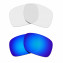 Hkuco Mens Replacement Lenses For Oakley Holbrook Sunglasses Blue/Transparent  Polarized