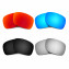 HKUCO Red+Blue+Black+Titanium Polarized Replacement Lenses for Oakley Holbrook Sunglasses