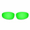 HKUCO Blue+Titanium+Emerald Green Polarized Replacement Lenses for Oakley Juliet Sunglasses
