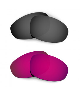 Hkuco Mens Replacement Lenses For Oakley Juliet Sunglasses Black/Purple Polarized