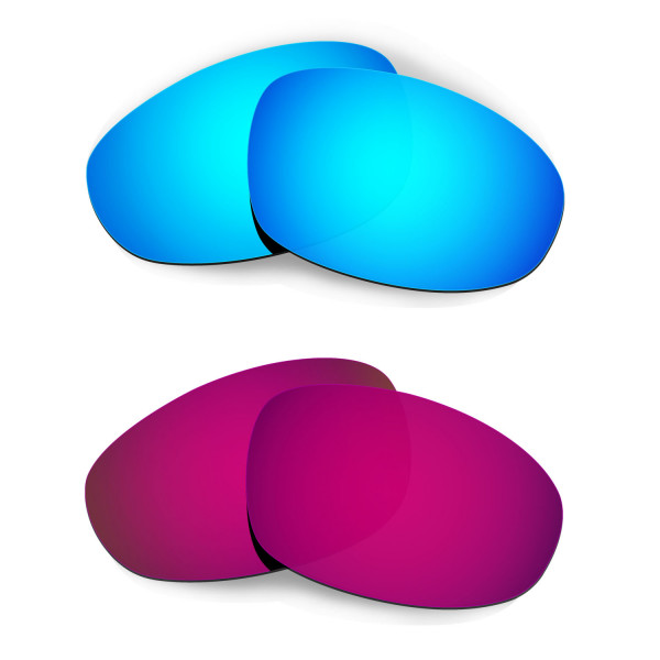 Hkuco Mens Replacement Lenses For Oakley Juliet Sunglasses Blue/Purple Polarized