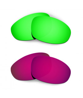 Hkuco Mens Replacement Lenses For Oakley Juliet Sunglasses Emerald Green/Purple Polarized