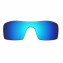Hkuco Mens Replacement Lenses For Oakley Oil Rig Blue/Titanium Sunglasses