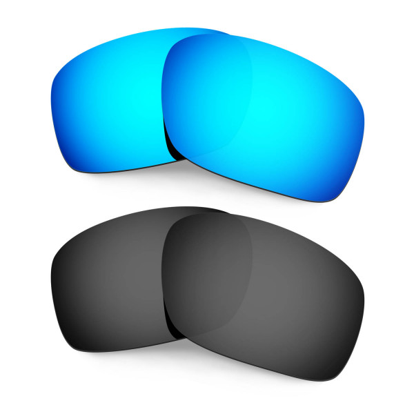 HKUCO Blue+Black Polarized Replacement Lenses for Oakley Scalpel Sunglasses