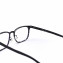 HKUCO Fashion Horned Rim Rectangular Black Frame Clear Lens Eye Glasses (Multiple Lens Color Options)