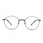 HKUCO Prescription Glasses Black Metal Frame Eyewear Glasses (Multiple Lens Color Options)