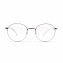 HKUCO Prescription Glasses Silver Color Metal Frame Eyewear Glasses (Multiple Lens Color Options)