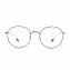 HKUCO Black/Gold Metal Frame Clear Lens Eyewear Glasses (Multiple Lens Color Options)