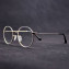 HKUCO Prescription Glasses Stylish Gold Color Metal Half Frame Eye Glasses (Multiple Lens Color Options)