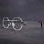 HKUCO Stylish Black Metal Half Frame Clear Lens Eye Glasses (Multiple Lens Color Options)