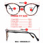 HKUCO Prescription Glasses Special Print Clear Lens Frame Glasses Circle Frame (Multiple Lens Color Options)