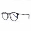 HKUCO Glasses Clear Lens Frame Glasses Black Circle Frame (LENSES: Demo lenses - Non Prescription)