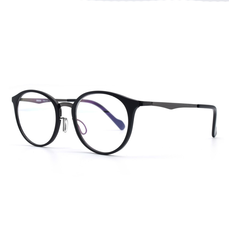 black circle frame glasses