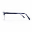 HKUCO Classic Half Frame Clear Lens Eyewear Dark Blue Frame Glasses (Multiple Lens Color Options)