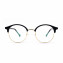 HKUCO Classic Half Frame Clear Lens Eyewear Glasses (Multiple Lens Color Options)