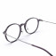 HKUCO Prescription Glasses Cozy Composite Transparent Gray Frame Eyewear (Multiple Lens Color Options)
