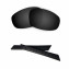 HKUCO Black Polarized Replacement Lenses plus Black Earsocks Rubber Kit For Oakley Split Jacket