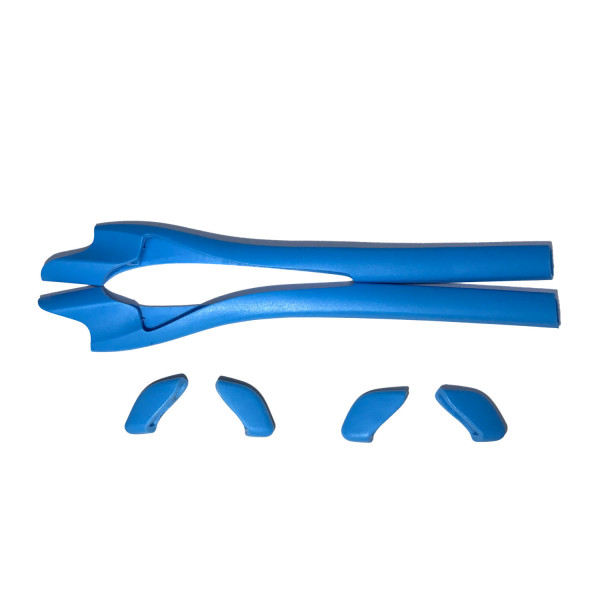 HKUCO Blue Replacement Silicone Leg Set For Oakley Half Jacket 2.0 XL Sunglasses Earsocks Rubber Kit