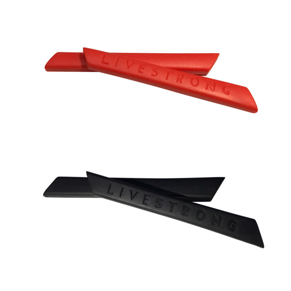 HKUCO Red/Black Replacement Silicone Leg Set For Oakley Split Jacket Sunglasses Earsocks Rubber Kit