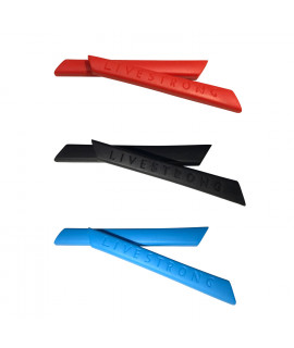 HKUCO Red/Blue/Black Replacement Silicone Leg Set For Oakley Jawbone Vented Sunglasses Earsocks Rubber Kit