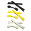 HKUCO Black/Yellow/White Replacement Silicone Leg Set For Oakley Radar Sunglasses Earsocks Rubber Kit