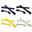 HKUCO Blue/Black/Yellow/White Replacement Silicone Leg Set For Oakley Radar Sunglasses Earsocks Rubber Kit
