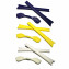 HKUCO Blue/Yellow/White Replacement Silicone Leg Set For Oakley Radar Sunglasses Earsocks Rubber Kit