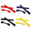HKUCO Red/Blue/Black/Yellow Replacement Silicone Leg Set For Oakley Radar Sunglasses Earsocks Rubber Kit