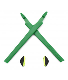 HKUCO Green Replacement Silicone Leg Set For Oakley Crosslink Sunglasses Earsocks Rubber Kit
