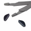 HKUCO Grey Replacement Silicone Leg Set For Oakley Crosslink Sunglasses Earsocks Rubber Kit