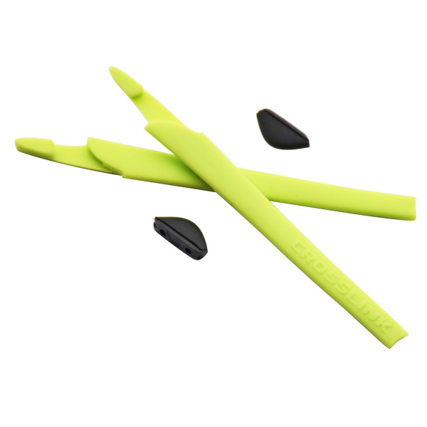 HKUCO Light Green Replacement Silicone Leg Set For Oakley Crosslink Sunglasses Earsocks Rubber Kit