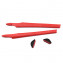 HKUCO Red Replacement Silicone Leg Set For Oakley Crosslink Sunglasses Earsocks Rubber Kit