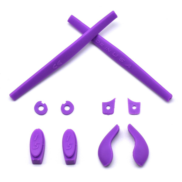 HKUCO Purple Replacement Silicone Leg Set For Oakley Juliet Sunglasses Earsocks Rubber Kit