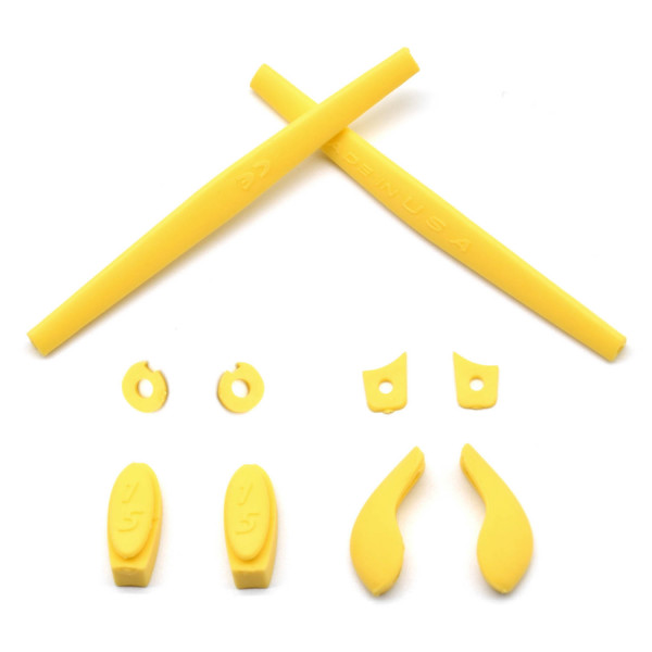 HKUCO Yellow Replacement Silicone Leg Set For Oakley Juliet Sunglasses Earsocks Rubber Kit