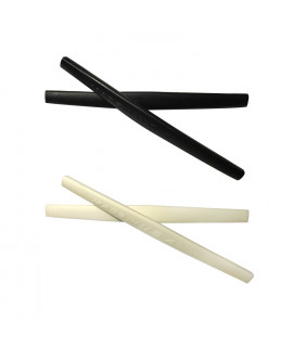 HKUCO Black/White Replacement Silicone Leg Set For Oakley Whisker Sunglasses Earsocks Rubber Kit