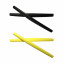 HKUCO Black/Yellow Replacement Silicone Leg Set For Oakley Whisker Sunglasses Earsocks Rubber Kit