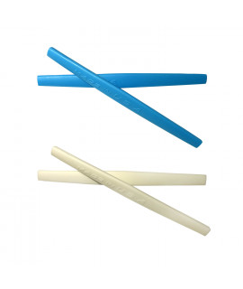 HKUCO Blue/White Replacement Silicone Leg Set For Oakley Whisker Sunglasses Earsocks Rubber Kit