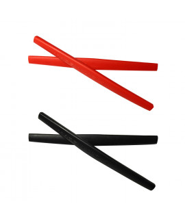 HKUCO Red/Black Replacement Silicone Leg Set For Oakley Whisker Sunglasses Earsocks Rubber Kit