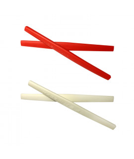 HKUCO Red/White Replacement Silicone Leg Set For Oakley Whisker Sunglasses Earsocks Rubber Kit