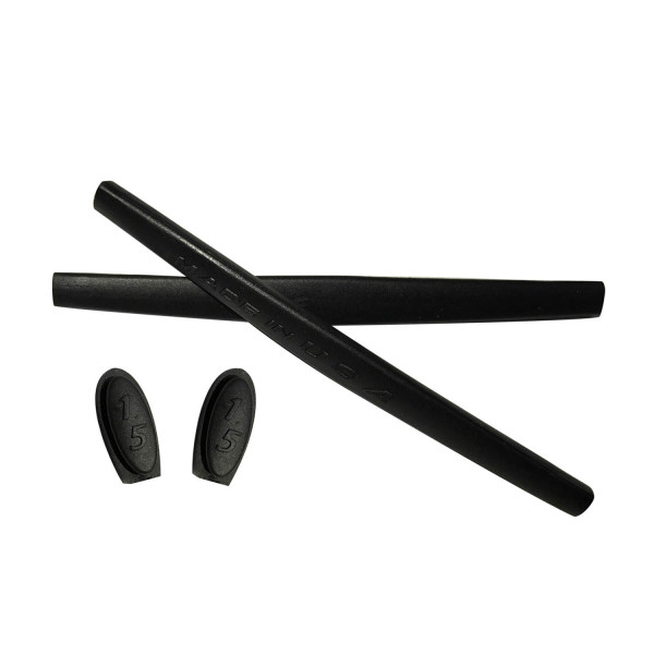 HKUCO Black Replacement Silicone Leg Set For Oakley X Metal XX Sunglasses Earsocks Rubber Kit