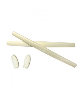HKUCO White Replacement Silicone Leg Set For Oakley Romeo 1 Sunglasses Earsocks Rubber Kit