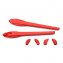 HKUCO Red/Black Replacement Silicone Leg Set For Oakley Flak 2.0 XL Sunglasses Earsocks Rubber Kit
