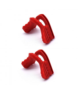 HKUCO 2 pairs of All Red Replacement Silicone Nose Pads For Oakley M Frame Series Earsocks