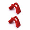 HKUCO 2 pairs of All Red Replacement Silicone Nose Pads For Oakley M Frame Series Earsocks