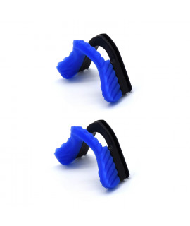 HKUCO 2 pairs of Blue Replacement Silicone Nose Pads For Oakley M Frame Series Earsocks