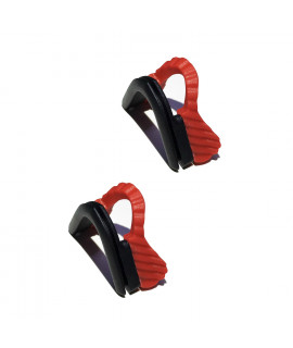 HKUCO 2 pairs of Red Replacement Silicone Nose Pads For Oakley M Frame Series Earsocks