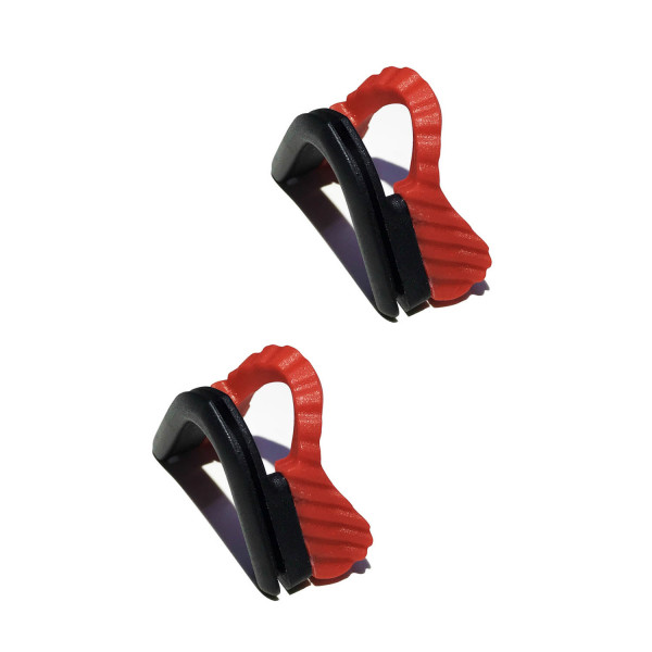 HKUCO 2 pairs of Red Replacement Silicone Nose Pads For Oakley M Frame Series Earsocks