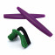 HKUCO Purple Replacement Silicone Leg and Green Nose Pads For Oakley M Frame Series Earsocks Rubber Kit