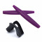 HKUCO Purple Replacement Silicone Leg and Grey Nose Pads For Oakley M Frame Series Earsocks Rubber Kit